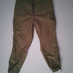 LCKR XXXL Men's Olive Cargo Pants with Drawstring Waist